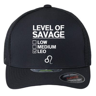 Leo Zodiac Funny Awesome Leos Design Flexfit Unipanel Trucker Cap