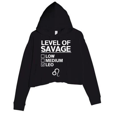 Leo Zodiac Funny Awesome Leos Design Crop Fleece Hoodie