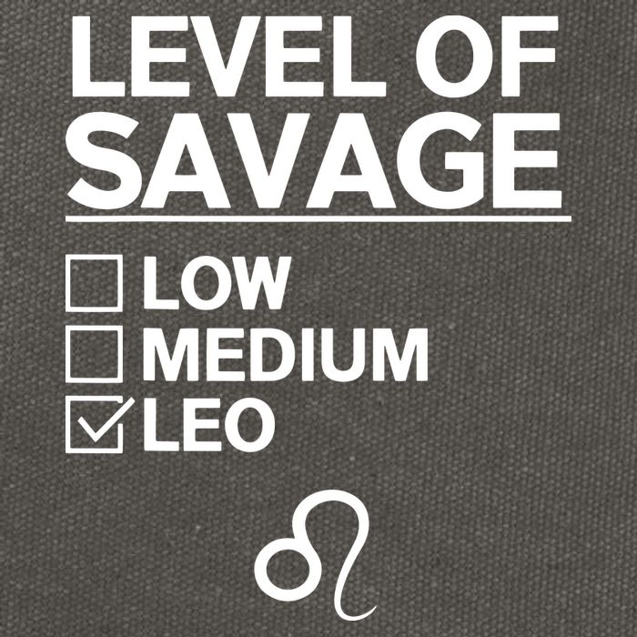 Leo Zodiac Funny Awesome Leos Design Cotton Canvas Backpack