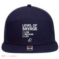 Leo Zodiac Funny Awesome Leos Design 7 Panel Mesh Trucker Snapback Hat