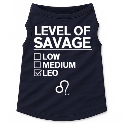 Leo Zodiac Funny Awesome Leos Design Doggie Tank