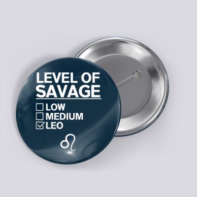 Leo Zodiac Funny Awesome Leos Design Button