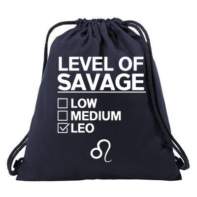 Leo Zodiac Funny Awesome Leos Design Drawstring Bag