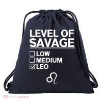 Leo Zodiac Funny Awesome Leos Design Drawstring Bag