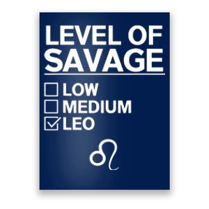 Leo Zodiac Funny Awesome Leos Design Poster