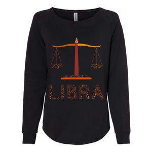 Libra Zodiac Fall Libra Birthday Gift Womens California Wash Sweatshirt