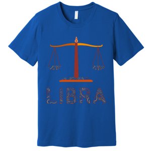 Libra Zodiac Fall Libra Birthday Gift Premium T-Shirt