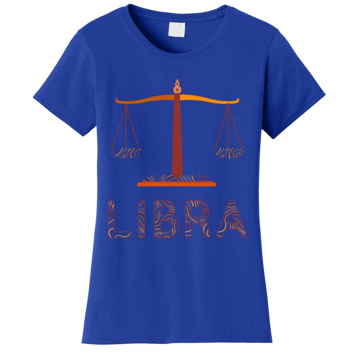 Libra Zodiac Fall Libra Birthday Gift Women's T-Shirt