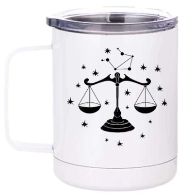 Libra Zodiac Gift 12 oz Stainless Steel Tumbler Cup