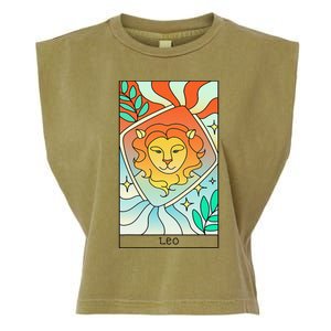 Leo Zodiac Garment-Dyed Women's Muscle Tee