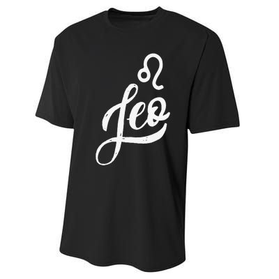 Leo Zodiac Performance Sprint T-Shirt