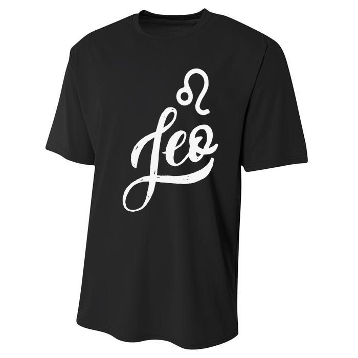 Leo Zodiac Performance Sprint T-Shirt