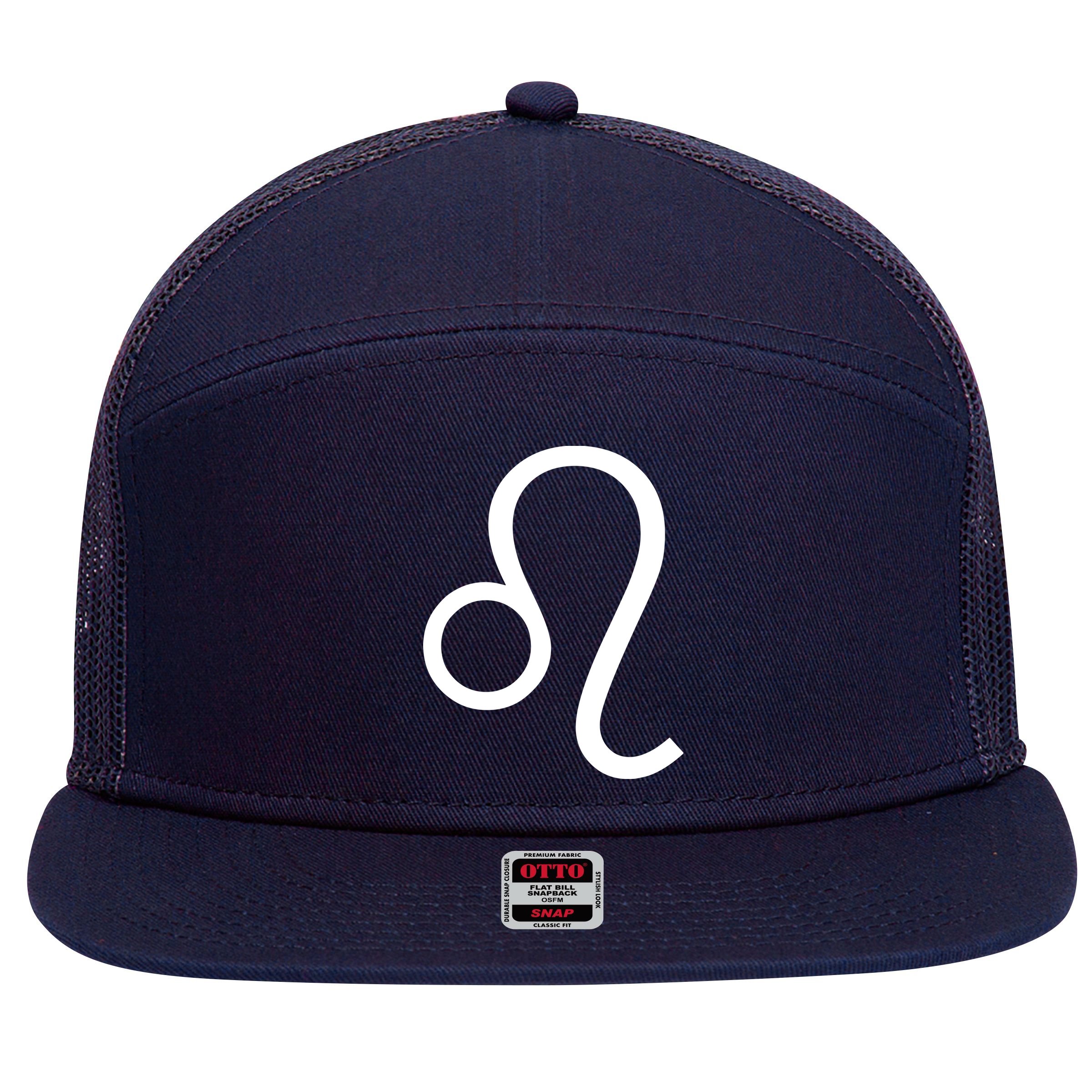 Leo Zodiac 7 Panel Mesh Trucker Snapback Hat