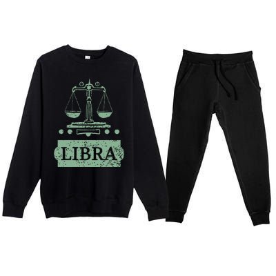 Libra Zodiac Premium Crewneck Sweatsuit Set