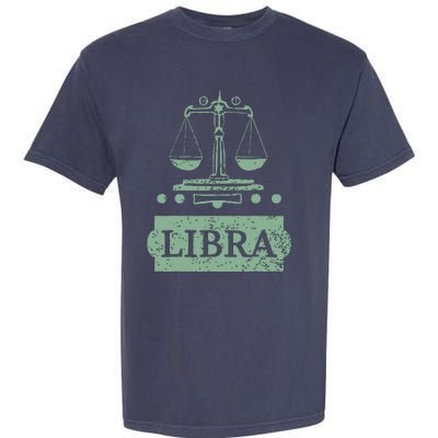 Libra Zodiac Garment-Dyed Heavyweight T-Shirt