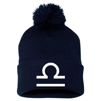 Libra Zodiac Pom Pom 12in Knit Beanie