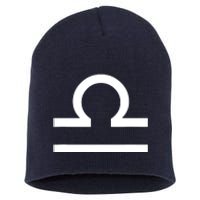 Libra Zodiac Short Acrylic Beanie