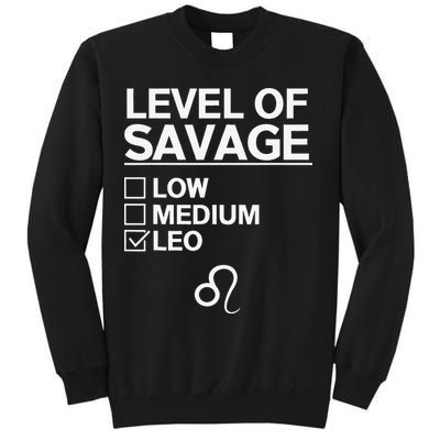 Leo Zodiac Merch Funny Awesome Leos Design Sweatshirt
