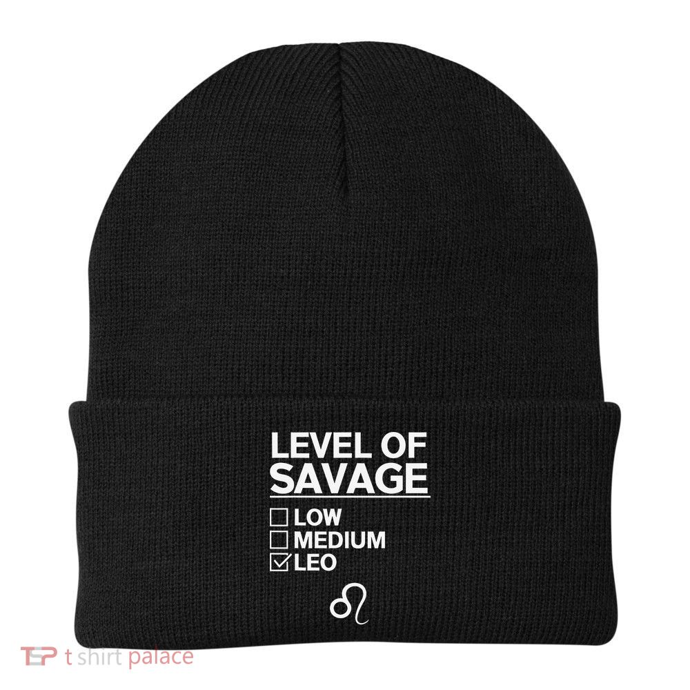 Leo Zodiac Merch Funny Awesome Leos Design Beanie