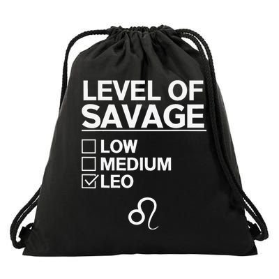 Leo Zodiac Merch Funny Awesome Leos Design Drawstring Bag