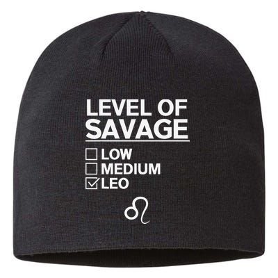 Leo Zodiac Merch Funny Awesome Leos Design Sustainable Beanie