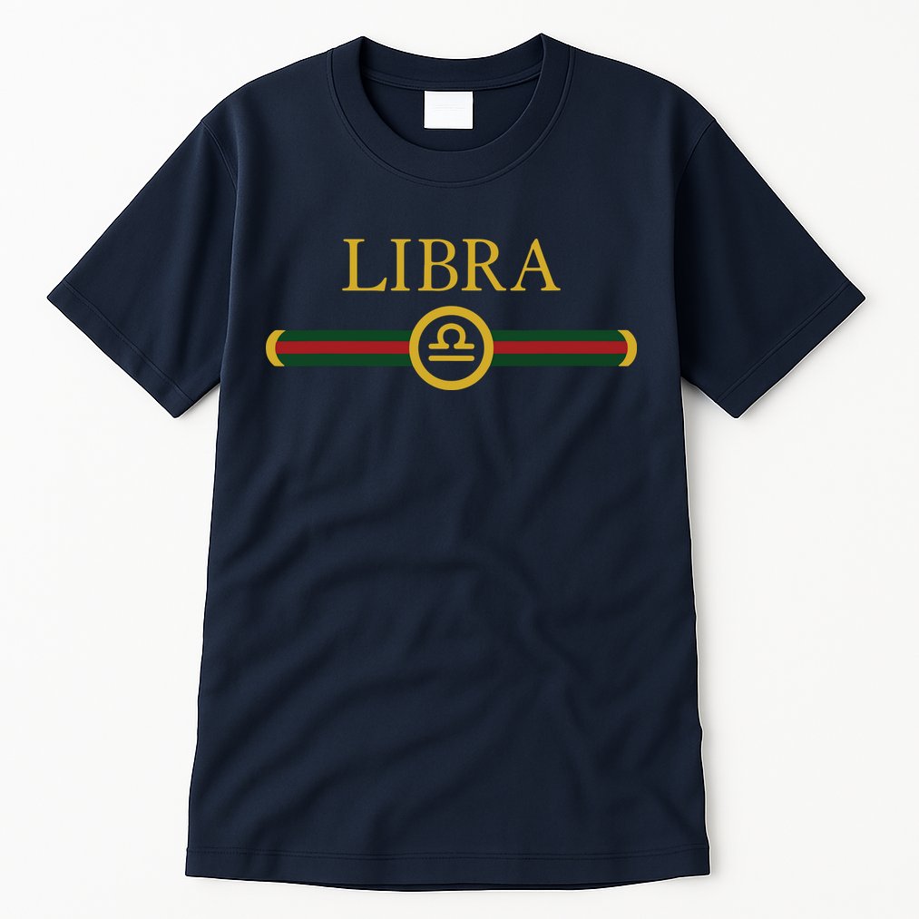 Libra Zodiac October Sep Birthday Graphic Art Libra Sign Tall T-Shirt
