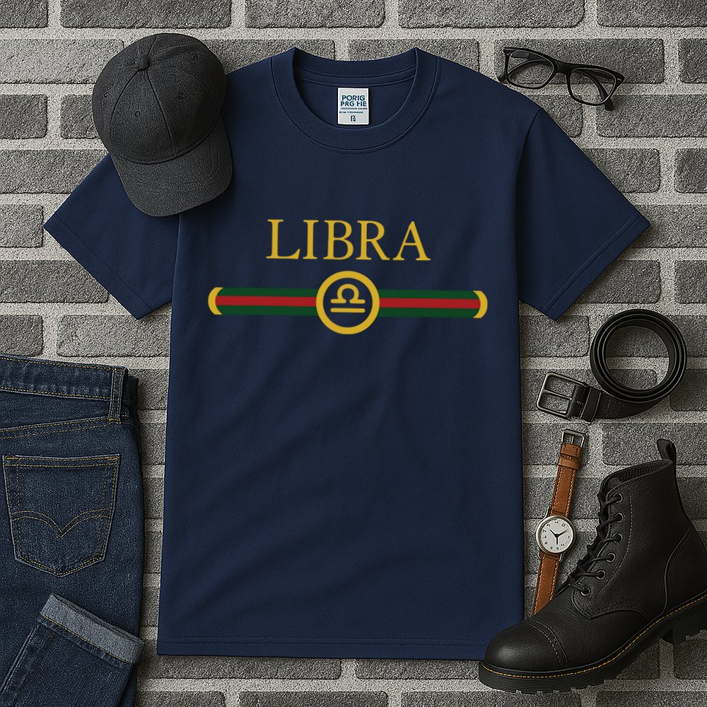 Libra Zodiac October Sep Birthday Graphic Art Libra Sign Tall T-Shirt