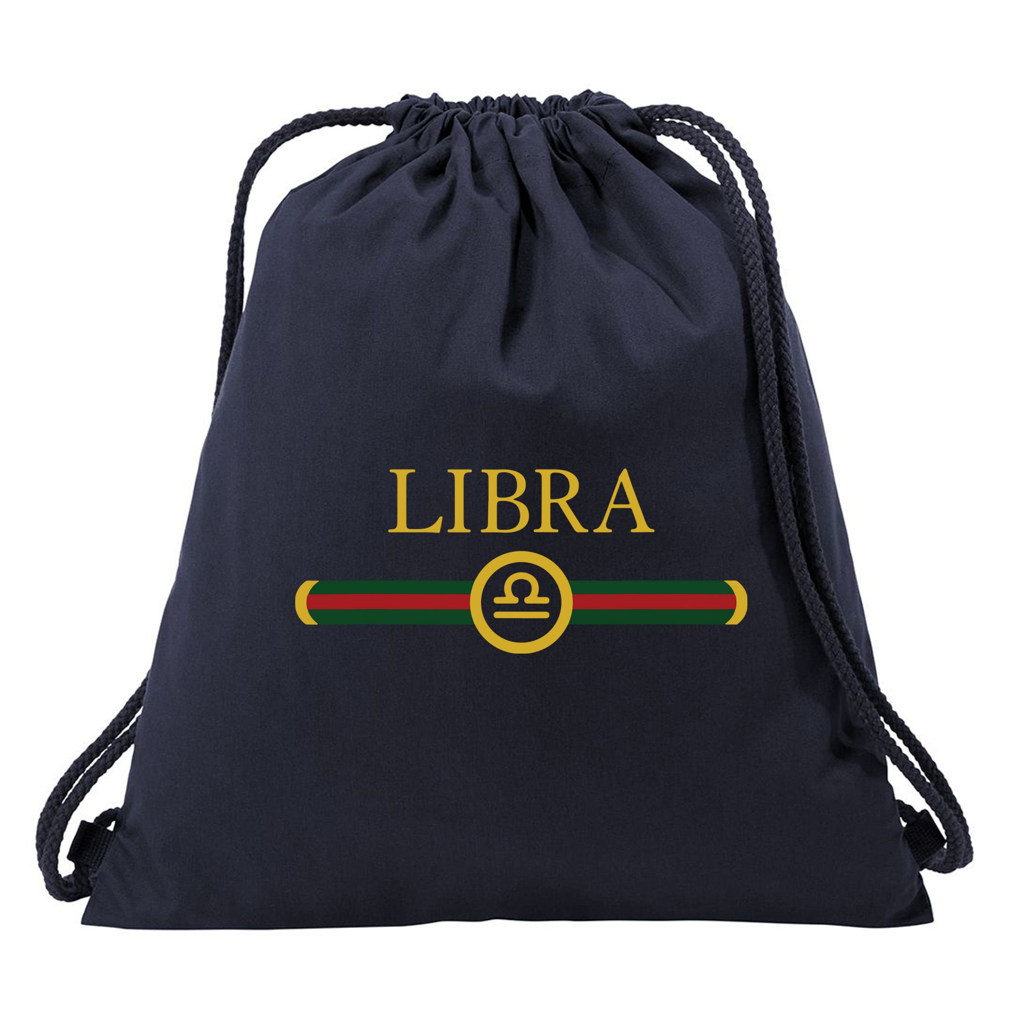Libra Zodiac October Sep Birthday Graphic Art Libra Sign Drawstring Bag