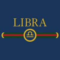 Libra Zodiac October Sep Birthday Graphic Art Libra Sign Drawstring Bag
