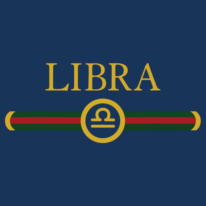 Libra Zodiac October Sep Birthday Graphic Art Libra Sign Drawstring Bag