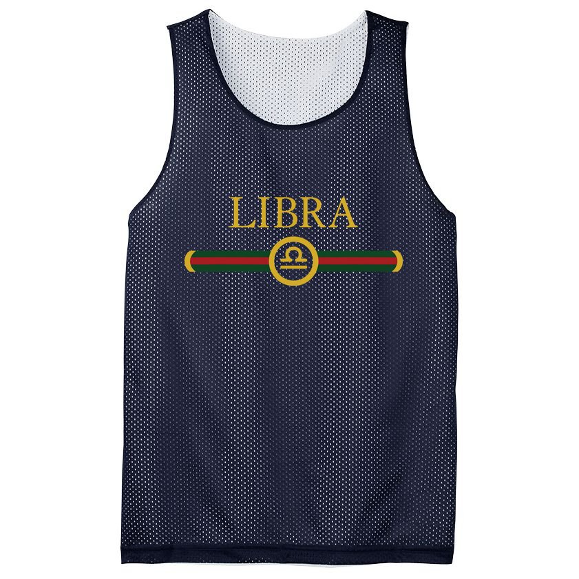 Libra Zodiac October Sep Birthday Graphic Art Libra Sign Mesh Reversible Basketball Jersey Tank