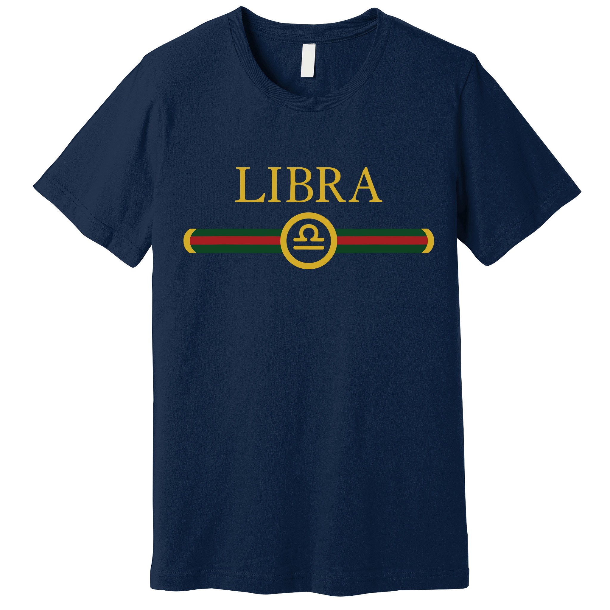 Libra Zodiac October Sep Birthday Graphic Art Libra Sign Premium T-Shirt