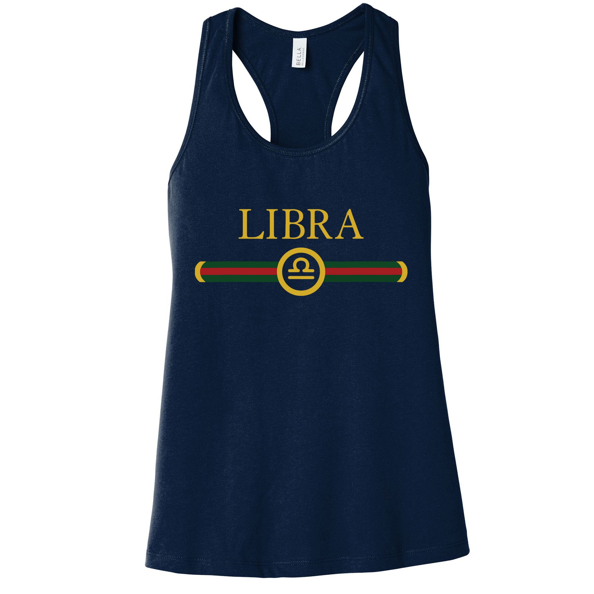 Libra Zodiac October Sep Birthday Graphic Art Libra Sign Womens Tank Top