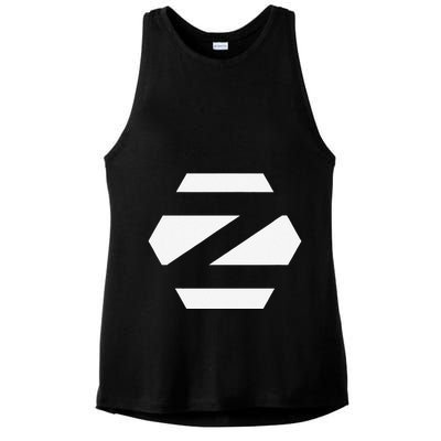 Linux Zorin Os With White Logo Open Source Os Ladies PosiCharge Tri-Blend Wicking Tank
