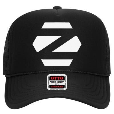 Linux Zorin Os With White Logo Open Source Os High Crown Mesh Back Trucker Hat