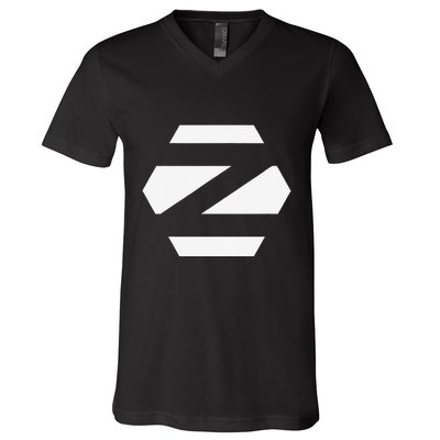 Linux Zorin Os With White Logo Open Source Os V-Neck T-Shirt