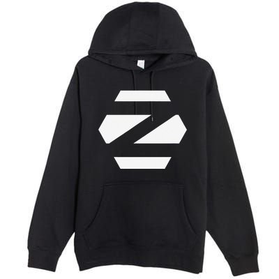 Linux Zorin Os With White Logo Open Source Os Premium Pullover Hoodie