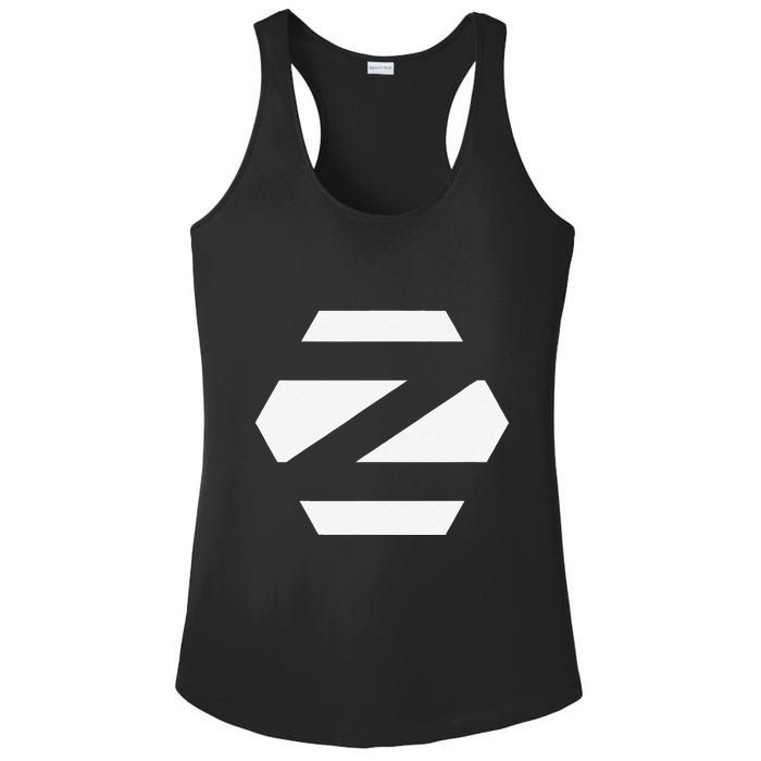 Linux Zorin Os With White Logo Open Source Os Ladies PosiCharge Competitor Racerback Tank