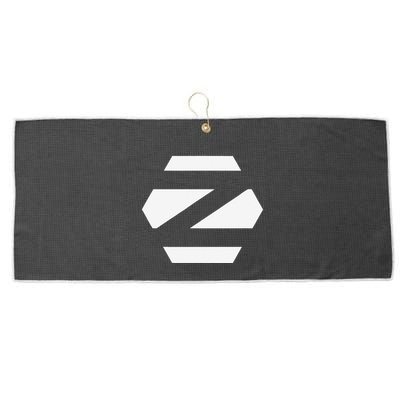 Linux Zorin Os With White Logo Open Source Os Large Microfiber Waffle Golf Towel