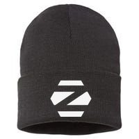 Linux Zorin Os With White Logo Open Source Os Sustainable Knit Beanie