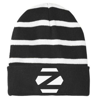 Linux Zorin Os With White Logo Open Source Os Striped Beanie with Solid Band