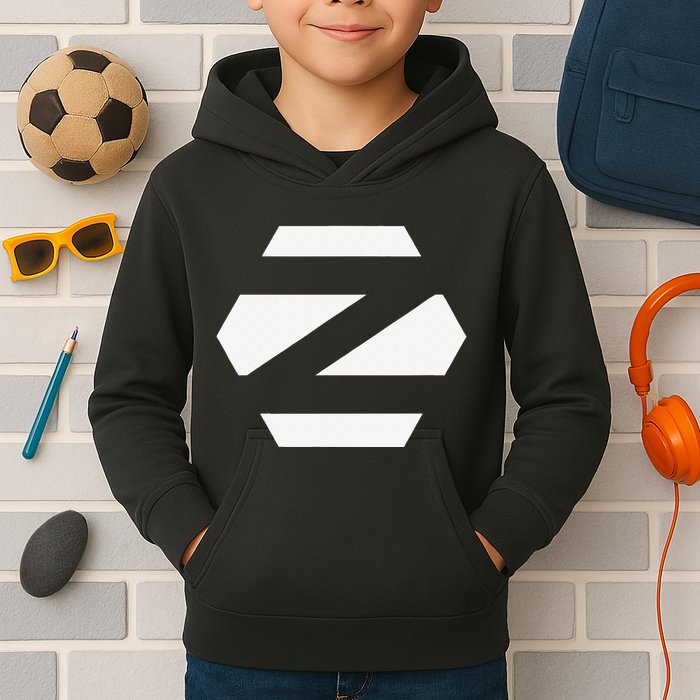 Linux Zorin Os With White Logo Open Source Os Kids Hoodie