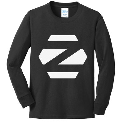 Linux Zorin Os With White Logo Open Source Os Kids Long Sleeve Shirt