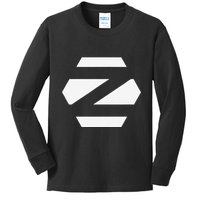 Linux Zorin Os With White Logo Open Source Os Kids Long Sleeve Shirt