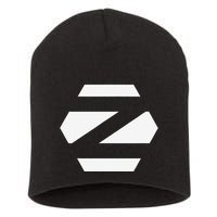 Linux Zorin Os With White Logo Open Source Os Short Acrylic Beanie