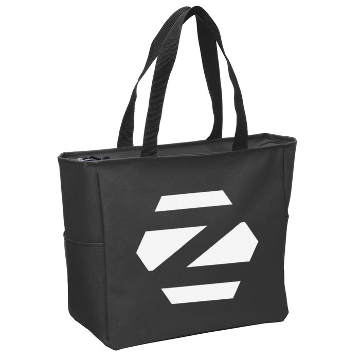 Linux Zorin Os With White Logo Open Source Os Zip Tote Bag