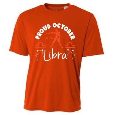 Libra Zodiac: Proud October Libra Gift Cooling Performance Crew T-Shirt