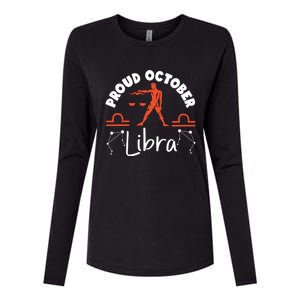 Libra Zodiac: Proud October Libra Gift Womens Cotton Relaxed Long Sleeve T-Shirt