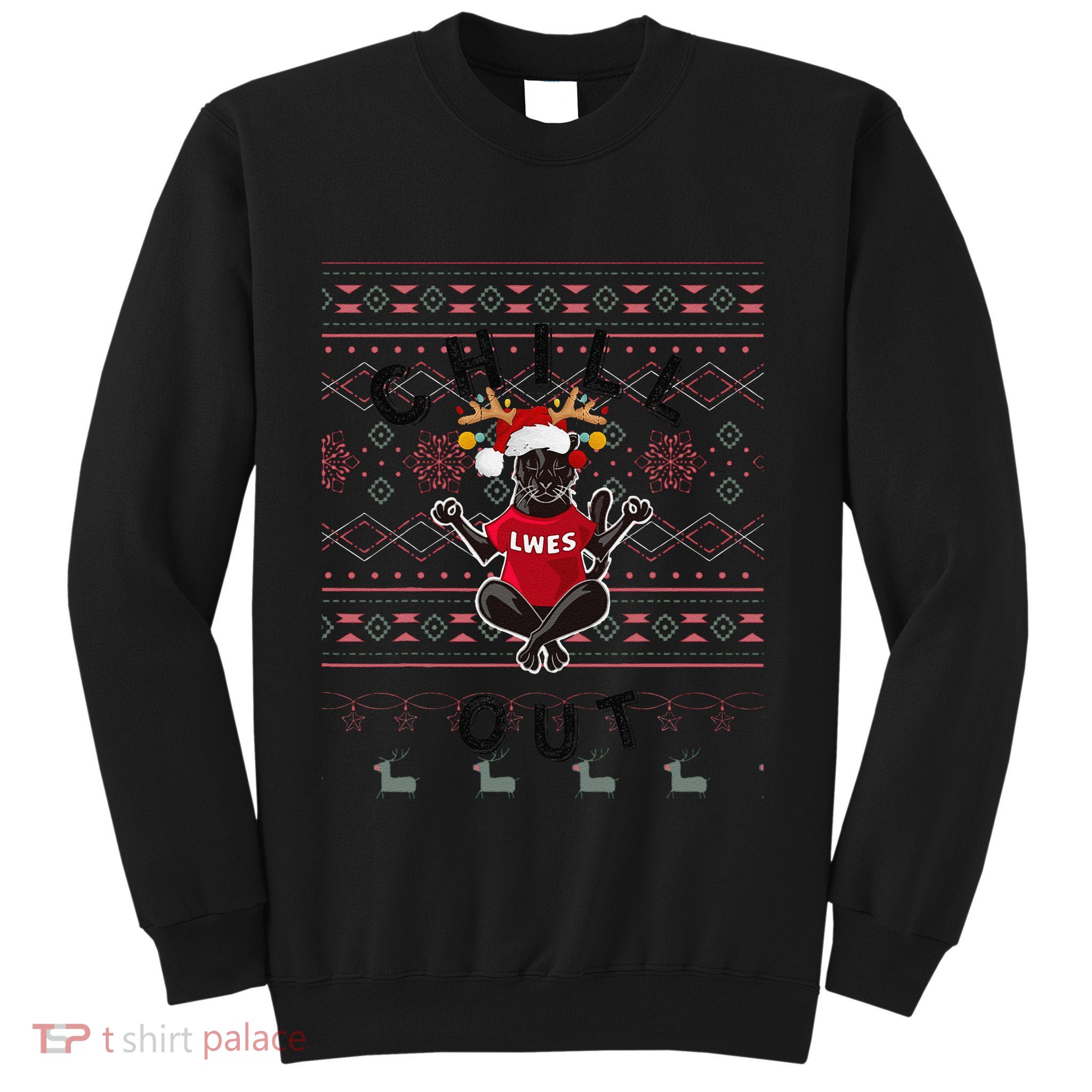 Lwes Zen Panther Ugly Sweater Sweatshirt
