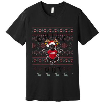 Lwes Zen Panther Ugly Sweater Premium T-Shirt